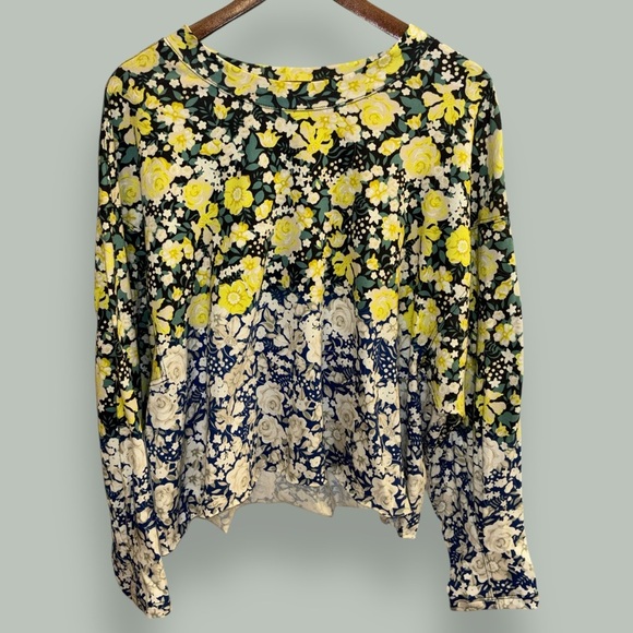 Free People FP Movement Inspire Printed Layer Tee Tie Dye Size Large - Picture 2 of 10